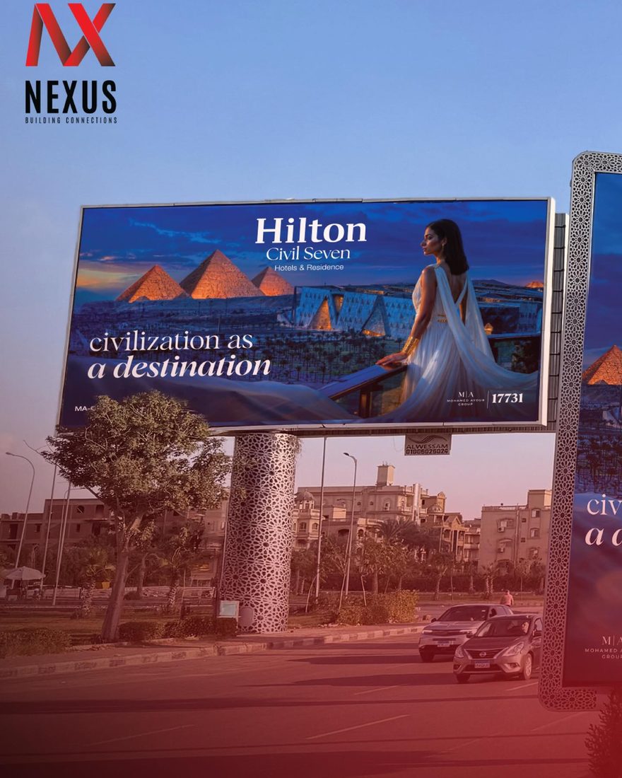 Hilton Civil Seven board on the West Cairo route